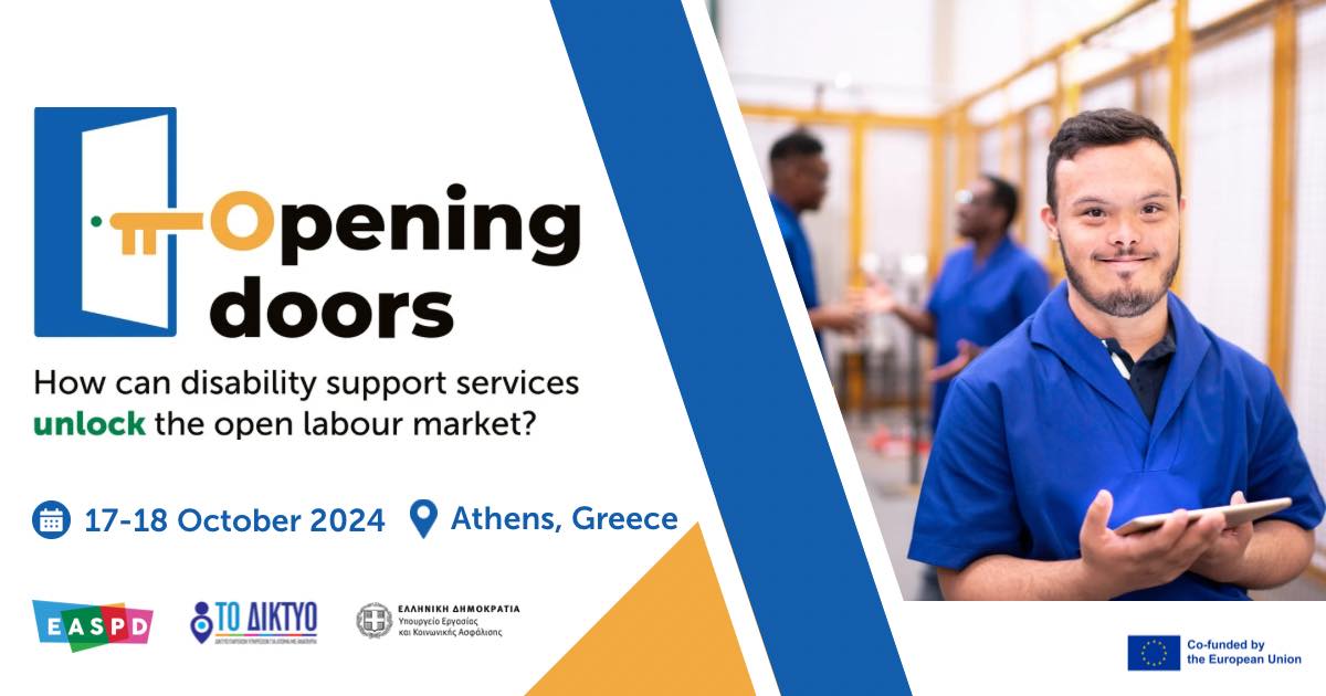 Πρόσκληση συμμετοχής στο συνέδριο «Opening Doors: How Can Disability Support Services Unlock the Open Labour Market?»